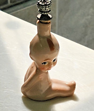 Antique Kewpie Doll Figural Mini Perfume Bottle Crown Stopper  Germany #1588/4 picture