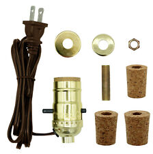 Pre-Wired Bottle Lamp Kit, Easily Convert Any Bottle Into A Lamp, DIY (Brown) picture