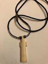 vintage  estate cross religious pendant choker necklace picture