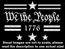 1776 We The People Car Van Truck Decal US Made US Seller picture