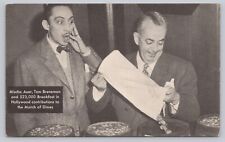 Tom Breneman's Breakfast in Hollywood ABC Radio Vintage Postcard March of DImes picture