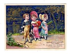 c1880's Trade Card Wanamaker & Brown The Largest Retail Clothing House picture