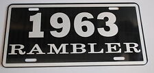 METAL LICENSE PLATE 1963 63 RAMBLER NASH AMC AMERICAN MOTORS 660 440 picture