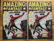 Amazing Fantasy #15 Shattered variant (Amazing Fantasy 1000) Signed 2 copies picture