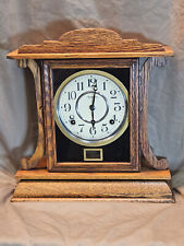 Restored Antique Ingraham Oak Mantel Clock circa 1940 Original Movement picture