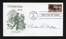 Charles B. Milton signed autograph auto First Day Cover WWII ACE USN picture