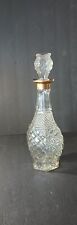 Vintage Anchor Hocking Decanter In WEXFORD Pattern With Gold Design On Opening picture