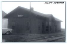 c1962 M&SIL Depot Liscomb Iowa Railroad Train Depot Station RPPC Photo Postcard picture
