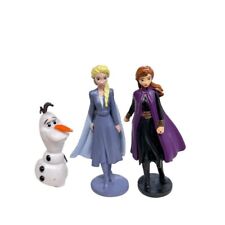 Disney Frozen Cake Topper Figurines Set of 3 Olaf Anna Elsa picture