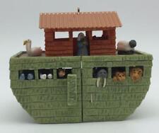 2003 Noah's Ark Hallmark Ornament Noah Bible Verse Land Two By Two picture