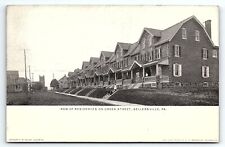 c1910 SELLERSVILLE PA ROW OF RESIDENCES ON GREEN STREET EARLY POSTCARD P4185 picture