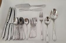 33 Pc Wallace SUMMERSET  18/10 Stainless Mixed Flatware picture