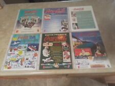 COCA COLA PROMOTIONAL SHEET LOT OF SIX PLEASE READ picture