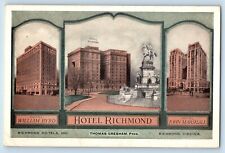 c1920's Richmond Hotels Inc. Multiview Buildings Richmond Virginia VA Postcard picture