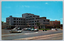Vintage Postcard NM Albuquerque Bataan Memorial Methodist Hospital 50s Car -1878 picture