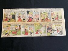 #02a DENNIS THE MENACE by Hank Ketcham Lot of 2 Sunday Third Page Strips 1978 picture