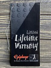 Vintage Brochure Epiphone Limited Warranty Guitar Sales  picture