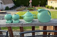 Fiestaware Seamist Green Teapot Pitcher S&P Shakers HLC Homer Laughlin USA picture