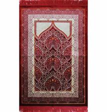 Modefa Turkish Islamic Prayer Rug | Double Plush Wide Large - Paisley Red picture