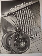 AKG Acoustics 240DF Studio Monitor Headphone Youve Been Missing Vintage Print Ad picture