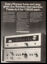 1974 Pioneer Receivers Amps Print ad/mini poster-VTG Man Cave music room décor picture