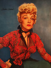 1952 Esquire Art GLAMOUR never goes Gloria Swanson Marlene Dietrich Photographs picture