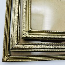 Lot of 3 VTG Brass Gold Tone Metal Picture Frames 8