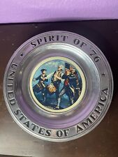 Vintage 1970’s Wilton United States Of America Pewter Plate picture