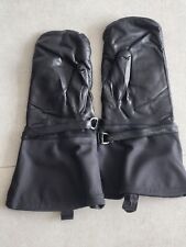  VTG  LEATHER MITTENS OF USSR PILOTS WITH FUR , NEW   picture