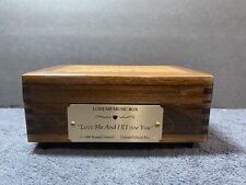 Love me Music Box Love me and I'll love you Russell Gerard Limited Edition 102 picture