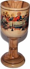 Large Communion Wine Chalice Goblet with imprinted Last supper Colored - 6