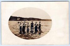 1908 FORT WAYNE INDIANA*SWIMMERS IN LAKE*TO LAKE GEORGE FREMONT IN*POSTCARD picture