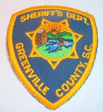 Greenville County Sheriff's Department (South Carolina) 1st Issue Shoulder Patch picture