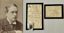 ARCHIBALD PRIMROSE U.K PM Signed Note Dec 8, 1892 JSA (LOA) 5th Earl Rosebury picture