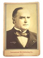 Antique 1890's William McKinley 25th US President Cabinet Card Photograph picture