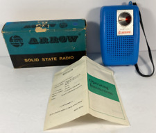 Vintage Radio Am / Fm Arrow Model 2601 Solid State Radio Blue Color picture