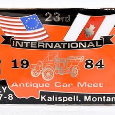 1984 Antique Car American Canadian International Meet Kalispell Montana Plaque picture