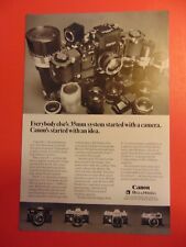 1971 Canon 35 mm Camera System vintage print ad picture