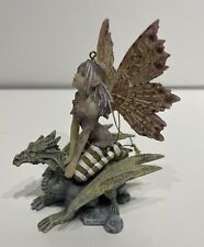 Little Fairy On Rock Dragon Figurine Ornament - Resin - Beautiful picture