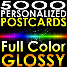 5000 CUSTOM PRINTED 4x6 PERSONALIZED Postcards Full Color Gloss 16pt MAILERS picture