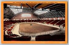 Columbus, Ohio - Interior Of Coliseum, Ohio State Fair Ground - Vintage Postcard picture