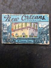 Vintage 1938-39 Linen Miniature Postcards.  20 Historic Views. New Orleans, LA. picture