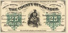 County of Lowndes - 25 Cents - Obsolete Notes - Paper Money - US - Obsolete picture