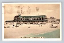 Longport NJ-New Jersey, the Aberdeen, Advertising, Vintage c1947 Postcard picture