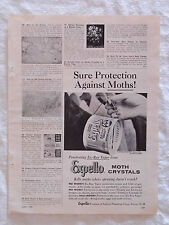 1955 Magazine Advertisement Page Expello Moth Crystals Ex-Ray Vapor Vintage Ad picture