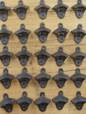 25 OPEN HERE Wall Mounted Beer Bottle Openers Bar Wholesale Rustic Cast Iron  picture