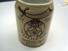 Circa 1900 Bartholomay Shriners Mini Mug/Match Holder, Rochester, New York picture