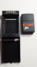 New Unfired Zippo Hooters Matte Black Lighter Rare in original box & papers picture