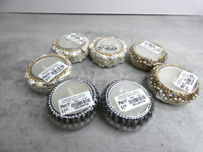 Pier 1 Set of 7 Tea Light Candle & Holders Seashell Beaded Sequin Boho India New picture