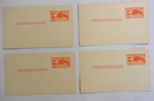 Lot of 4, U.S. Scott # UXC 1 1949 4c Eagle, red orange Mint Postal Card picture